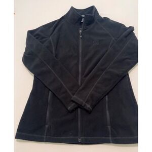 Trimark Womens Small Black Fleece Full Zip Jacket Clarion Partners Logo S